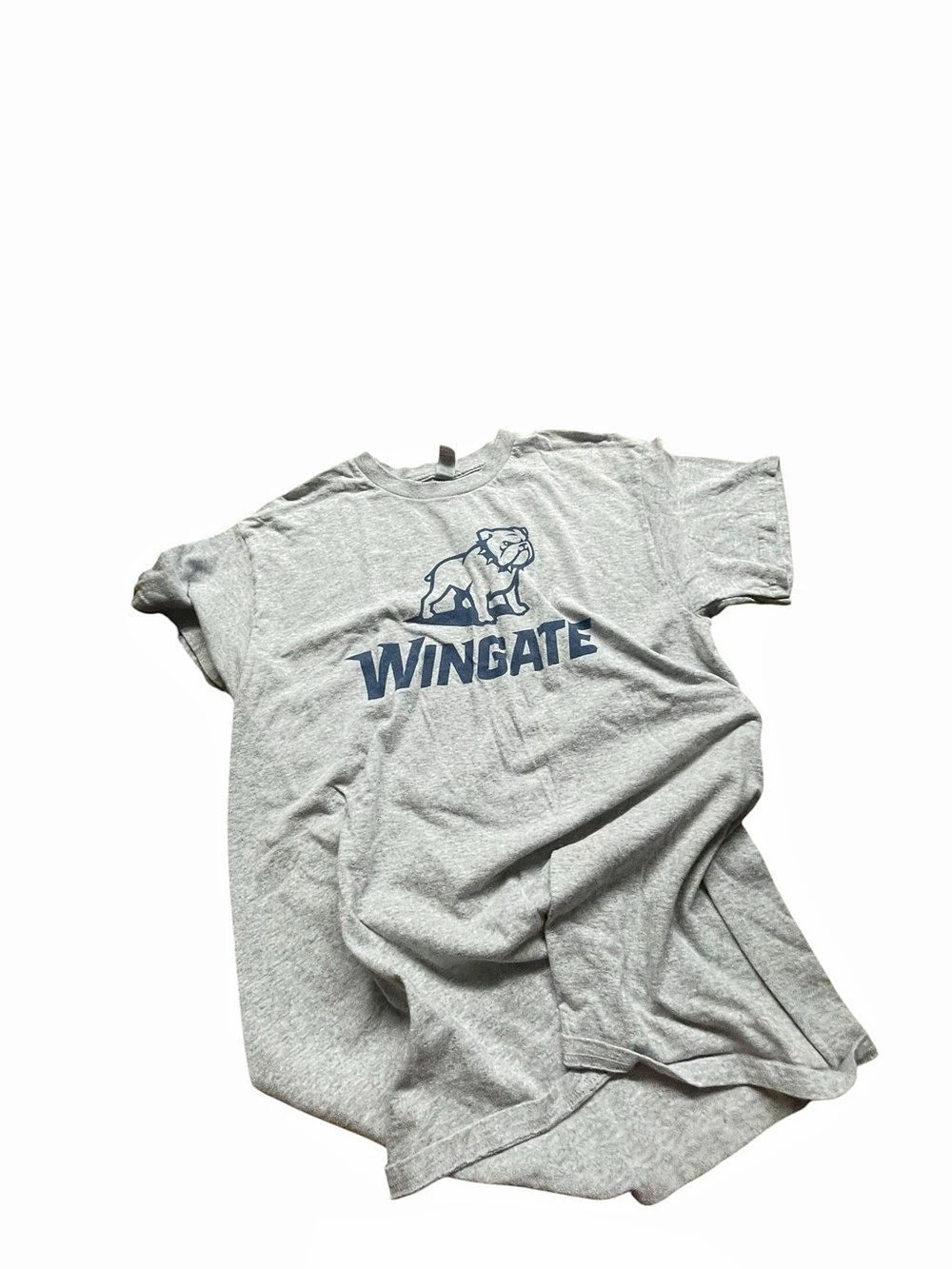 Wingate University Graphic Short Sleeve Tee in Gray size medium